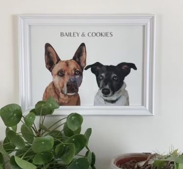 Customer photo review of Two-Pet Portrait