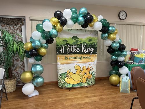 Customer photo review of Custom Fabric Backdrop for Birthday&Baby Shower&Wedding& Any Event Decorations