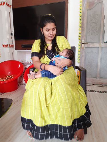 Customer photo review of Lime Green & Black Checks Maxi