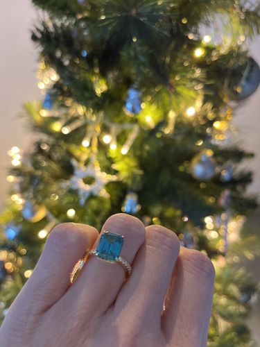 Customer photo review of Emeralda Ring Smaragdgrün
