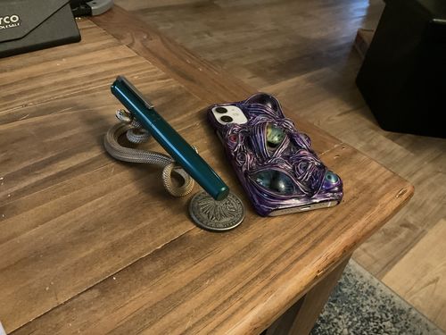 Customer photo review of Rattlesnake Pen Holder