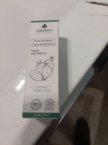 Customer photo review of Sarahbio - huile de pépins de figue de barbarie - 30 mL