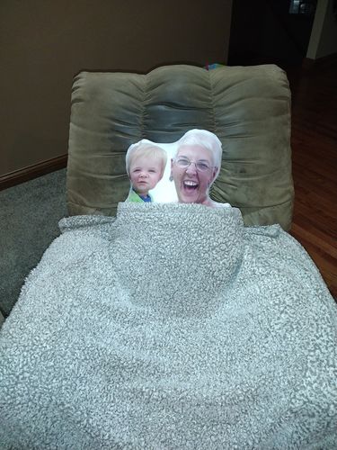 Customer photo review of Create A Custom Full Body Shaped Pillow