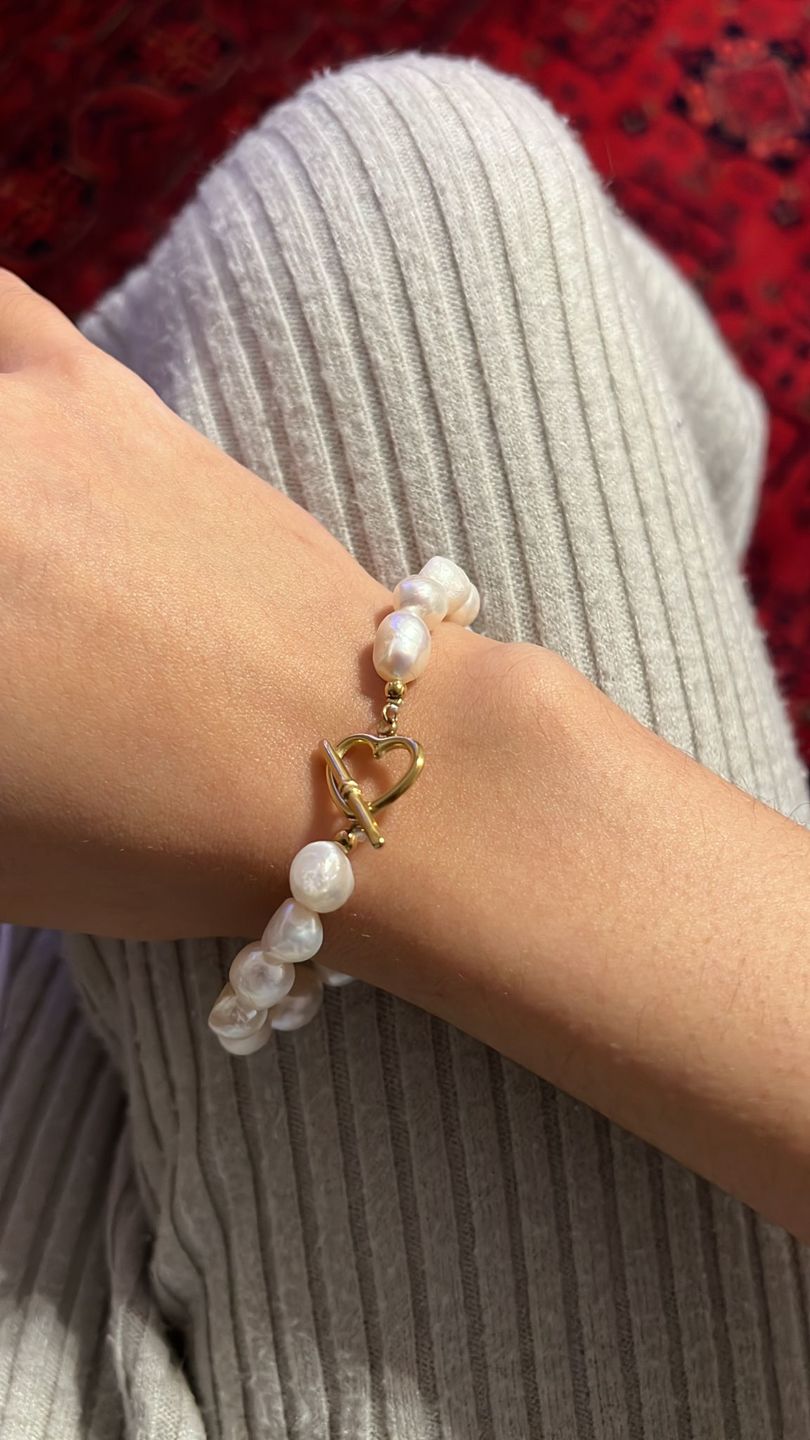 Customer photo review of Pearl Heart Armband | Süßwasserperlen