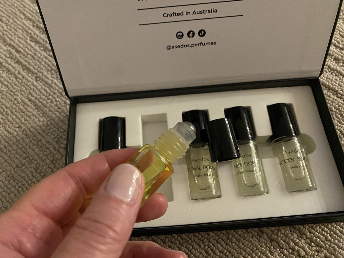 Customer photo review of Asēdos Perfume Oil Collection - Sweet