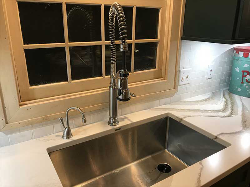 Customer photo review of 33" Undermount Workstation Sink – 16 Gauge Stainless Steel Single Bowl – Offset Drain Left – Seamless Drain (5LS33L)