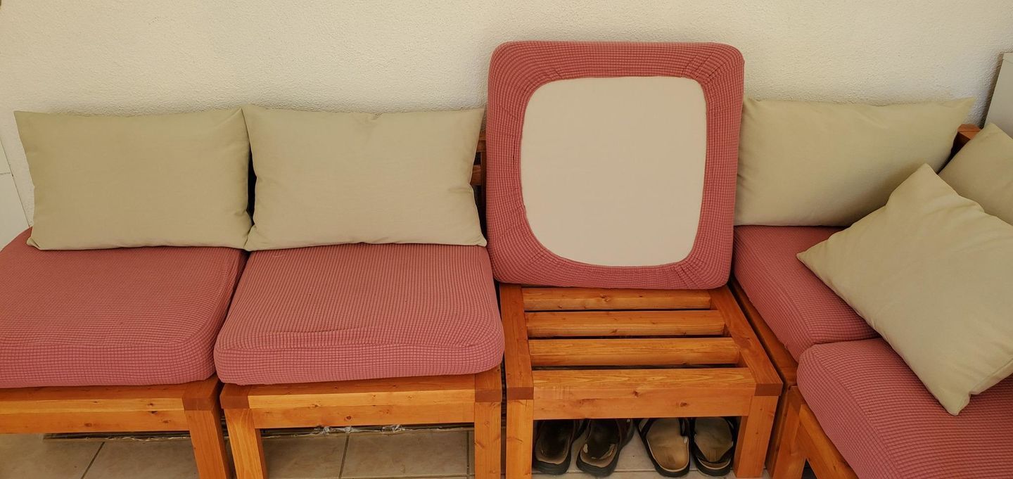 Customer photo review of (Christmas Hot Sale )Sofa Cushion Cover