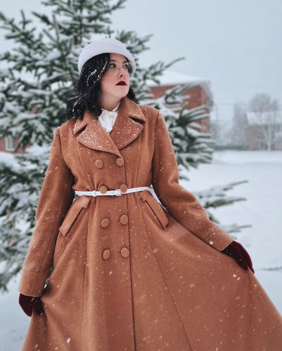 Customer photo review of Fashion wool Double breasted coat 2494#