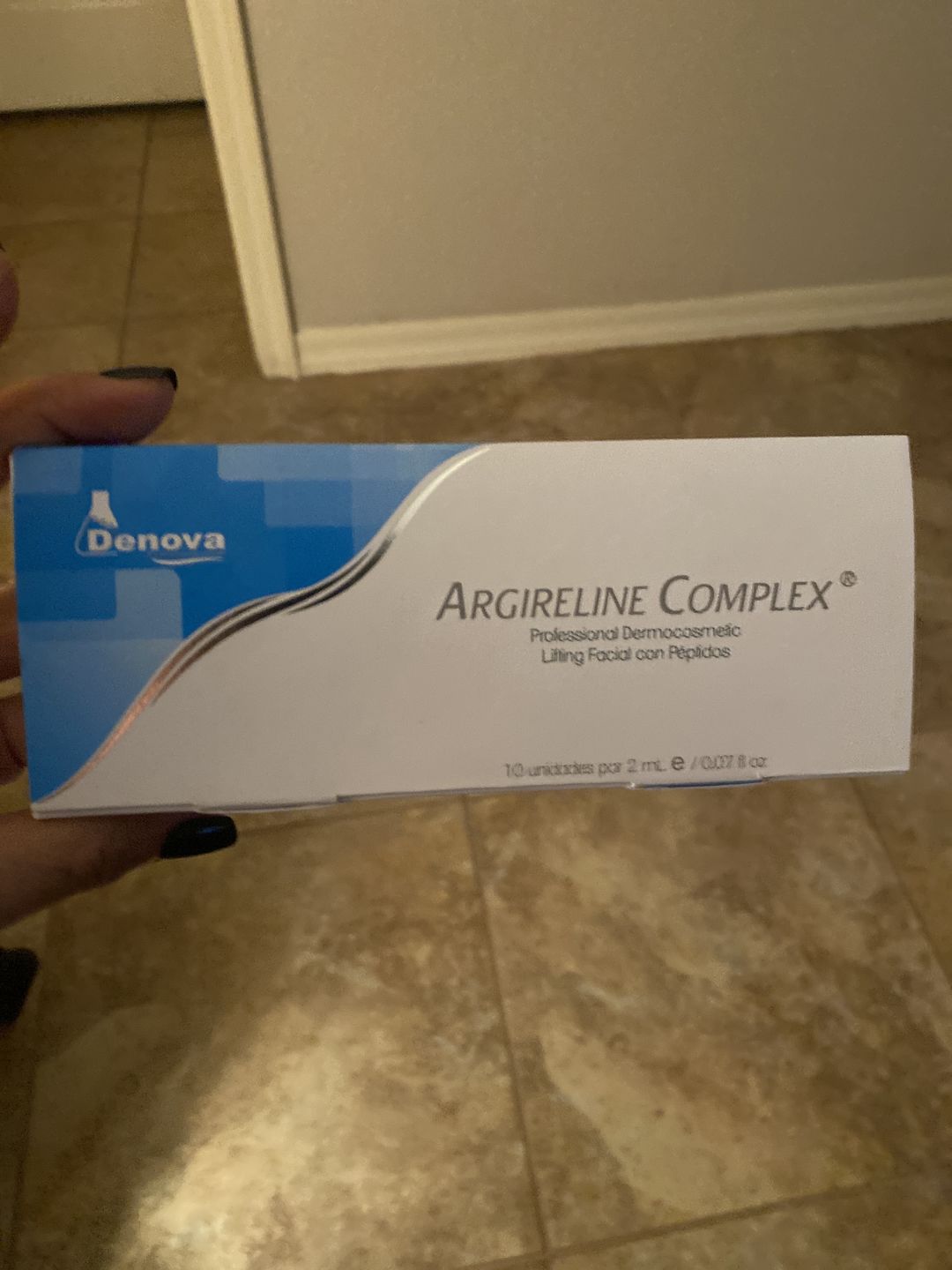 Customer photo review of Argireline Complex. Serum facial hidratante, antiedad y antiarrugas.