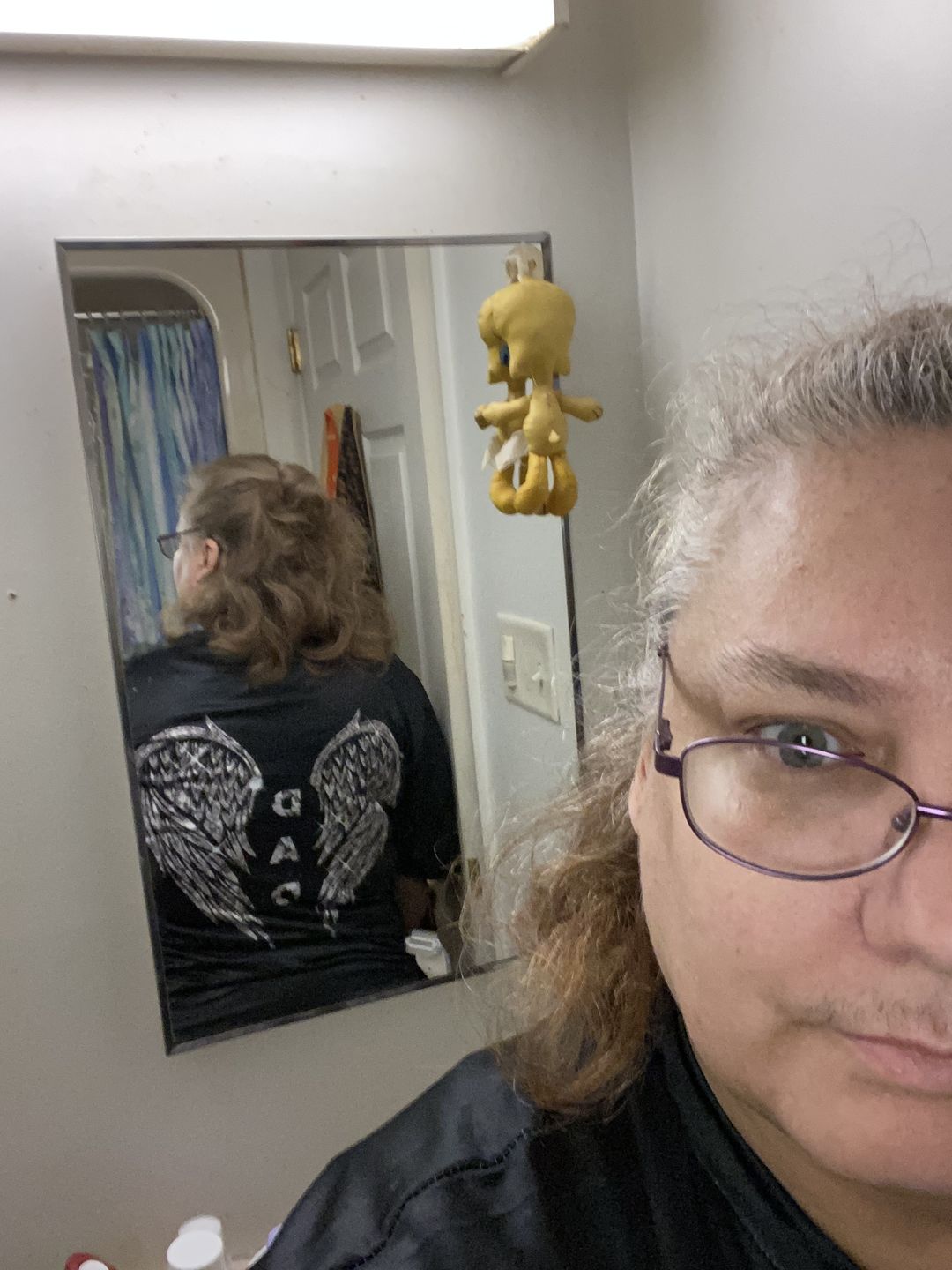 Customer photo review of Angel Wings Memorial Personalized T-shirt