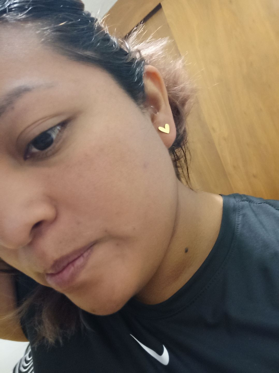 Customer photo review of Aretes Corazón