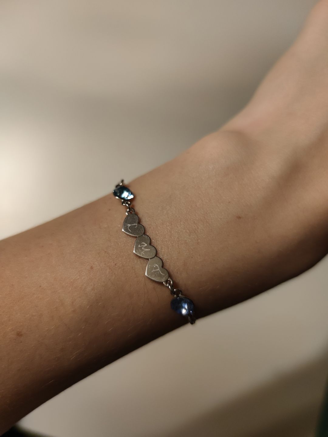 Customer photo review of Armband d’amour mit Gravur 3 Herzen