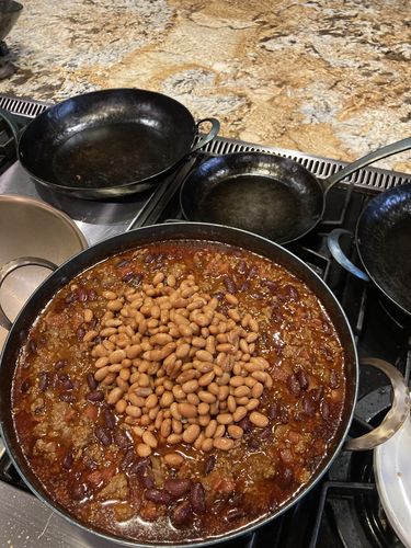 Customer photo review of Pro Bronze Handle Rondeau + Stainless Steel Lid Set