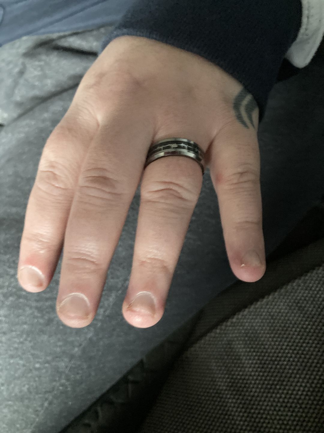 Customer photo review of The Loving Heartbeat Wonder Ring Set