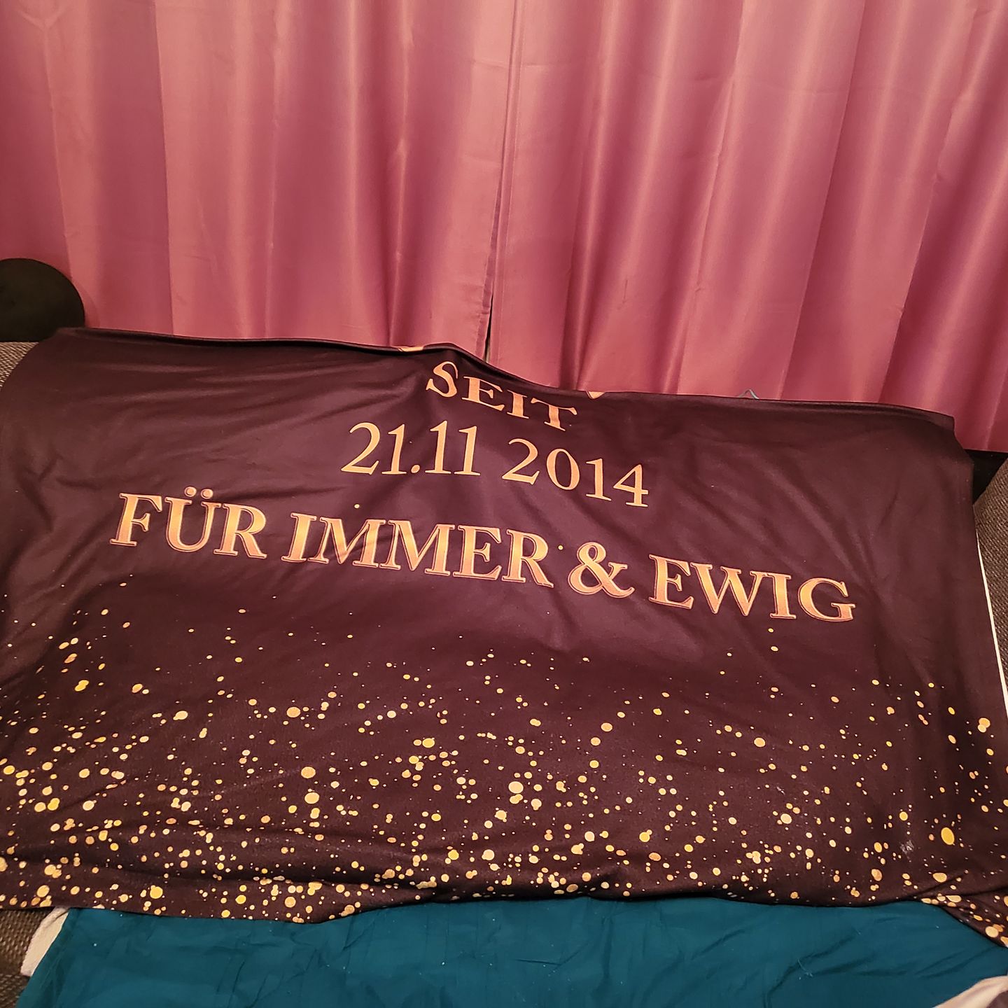 Customer photo review of Goldene Herzen - Paar-Decke