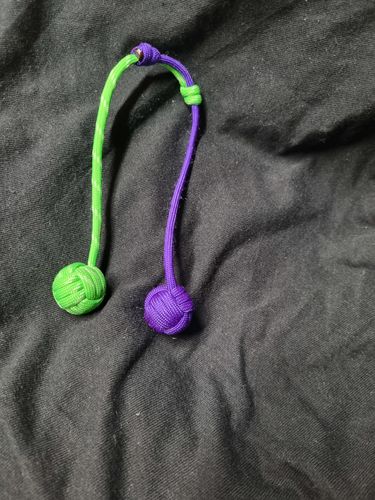 Customer photo review of Neon Green Glow in the Dark Paracord
