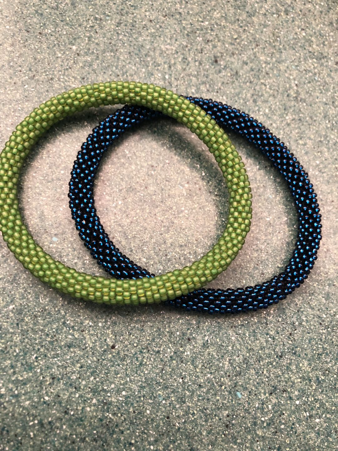 Customer photo review of Shimmering Navy Solid