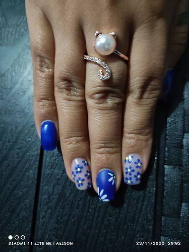 Customer photo review of Anillo Gatito con Perla