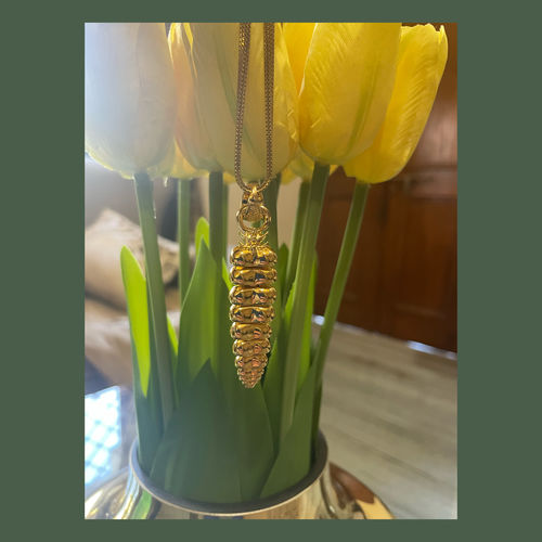 Customer photo review of Rattlesnake Tail Pendant