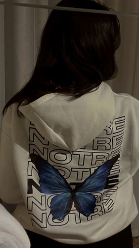 Customer photo review of Felpa Hoodie Notre Butterfly