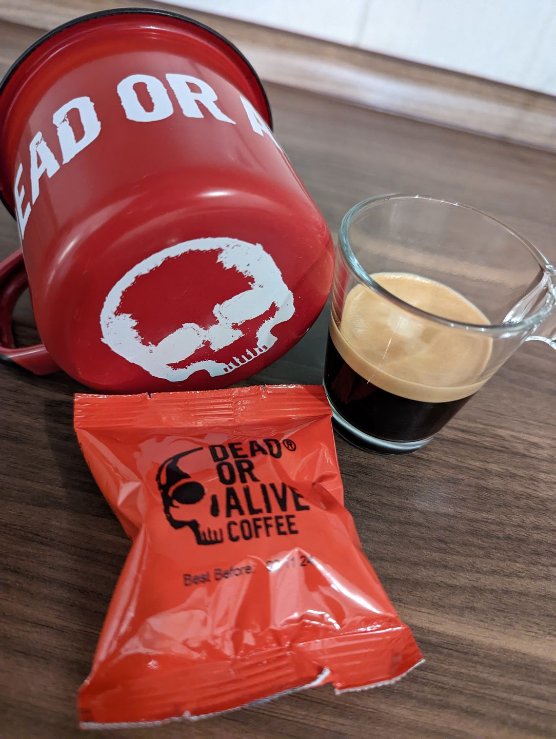 Customer photo review of DEAD OR ALIVE COFFEE Nespresso-kompatible Kapseln, Espresso, Medium-Dark Röstung, säurearm