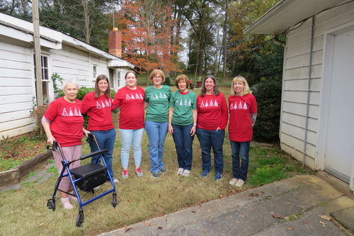 Customer photo review of Christmas Trees T-Shirt