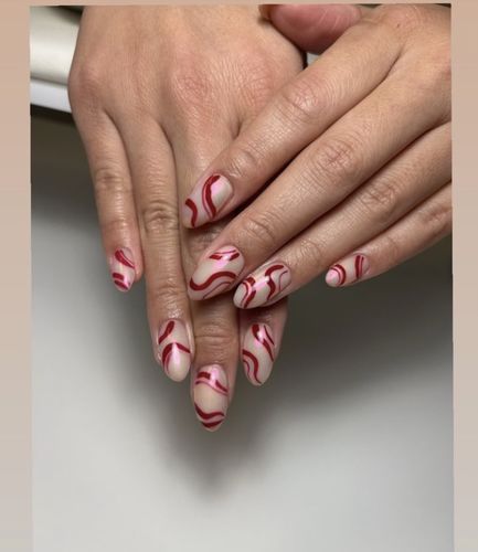 Customer photo review of Gel Rojo Quemado 15 ml Fantasy Nails