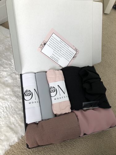 Customer photo review of Medina Silk Hijab - Rose Pink
