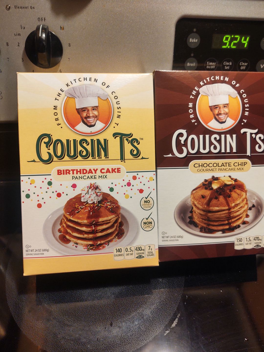 Customer photo review of Cousin T's Chocolate Chip Gourmet Pancake Mix 2 Pack