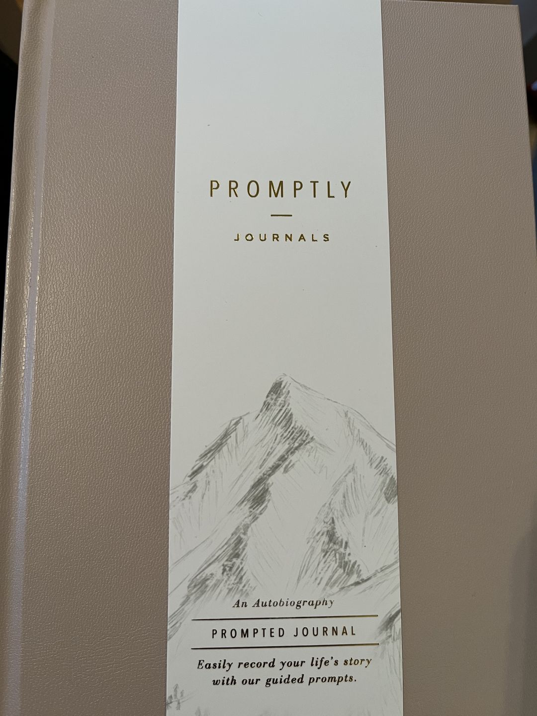 Customer photo review of Autobiography Journal - Powdered Lilac Leatherette