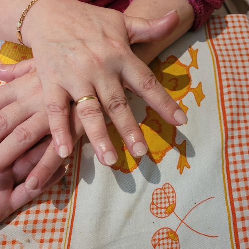 Customer photo review of Fiber Base gel Didier Lab, Milky Pink 10ml