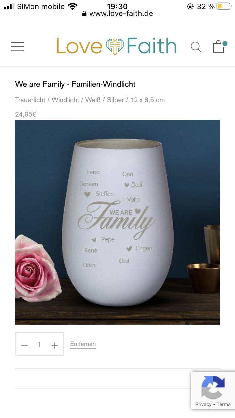 Customer photo review of Familie ist... - Familien-Windlicht