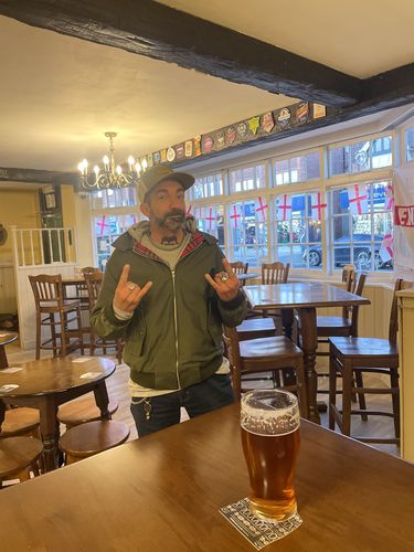 Customer photo review of Mens Classic Harrington Jacket - Olive