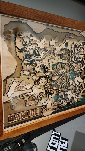 Customer photo review of THE HYRULE 3D MAP