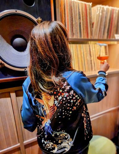Customer photo review of Koi & Goldfish Sukajan Souvenir Jacket [Reversible]