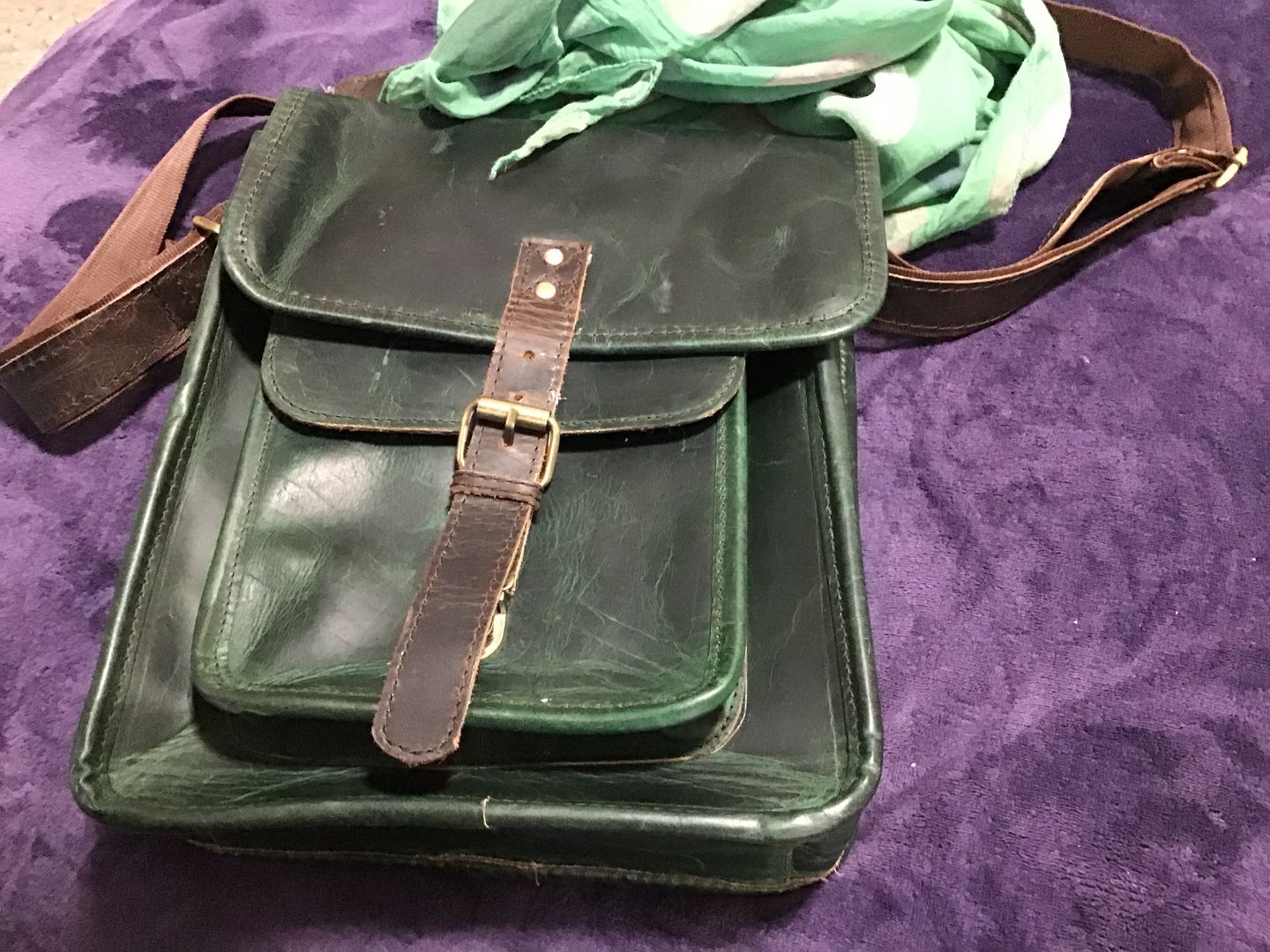 Customer photo review of Daily Companion Messenger Bag