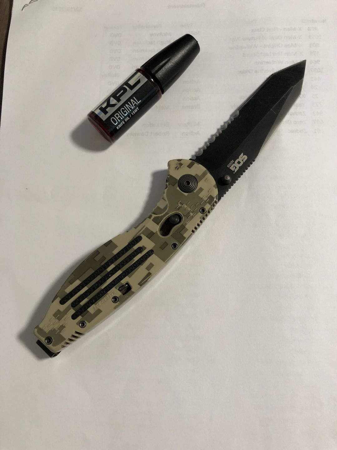 Customer photo review of KPL™ Original Knife Oil