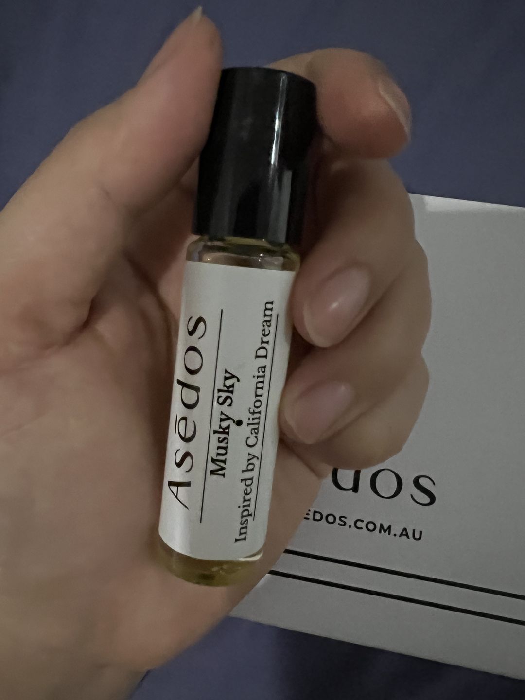Customer photo review of MUSKY SKY PERFUME OIL
