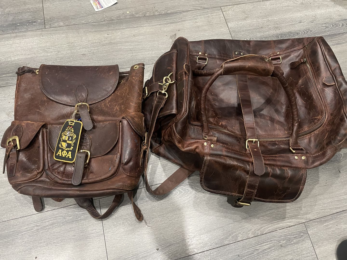 Customer photo review of The Stellan Buffalo Duffel