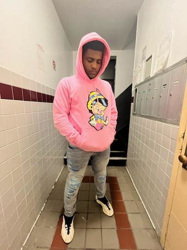Customer photo review of No More Lies Chenille Hoodie
