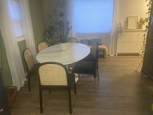Customer photo review of Tulip Table – Oval