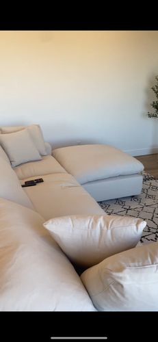 Customer photo review of COZY COLLECTION PLUSH MODULAR 4 PIECE SECTIONAL
