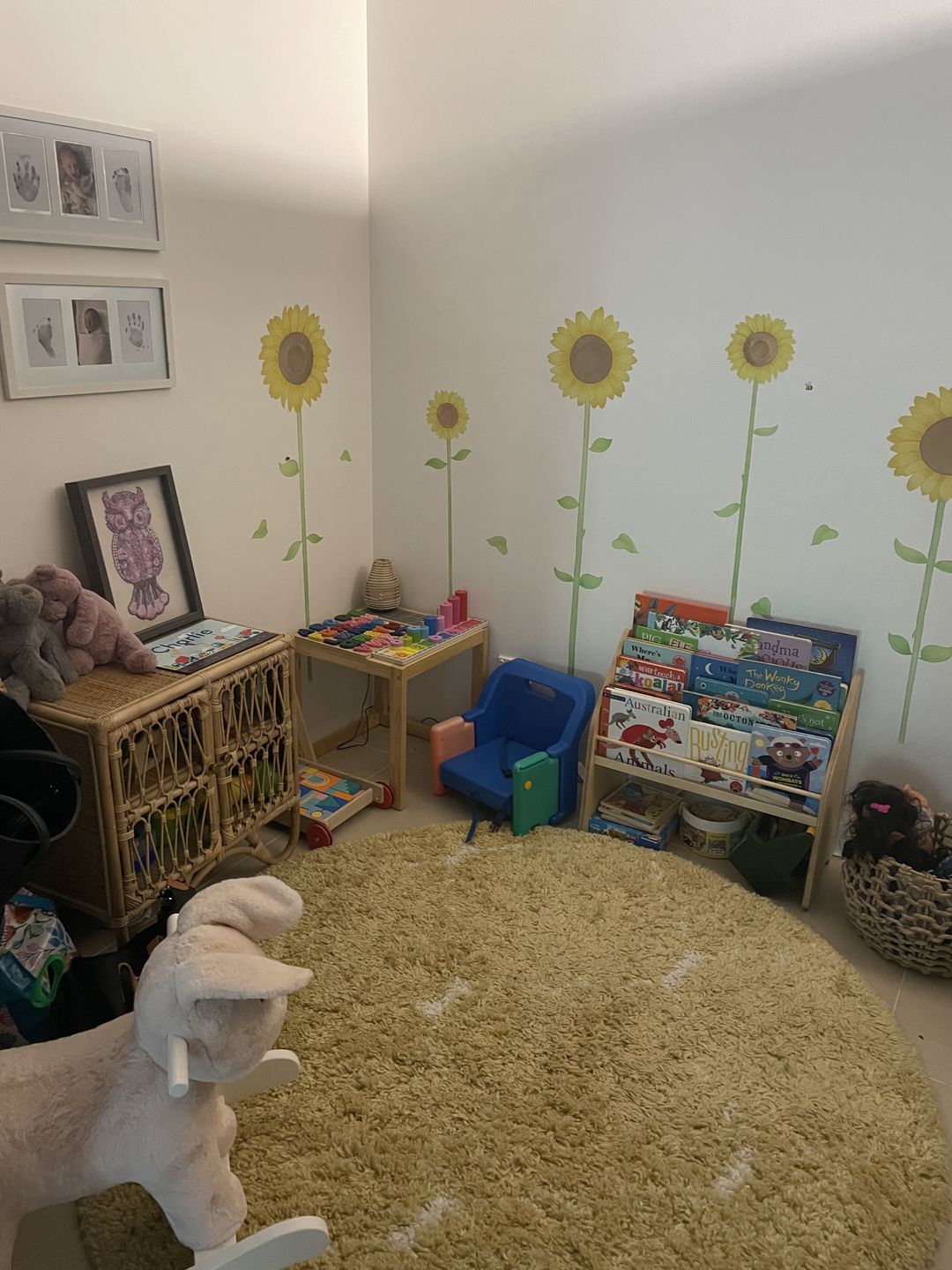 Customer photo review of Wooden Montessori Bookshelf Natural
