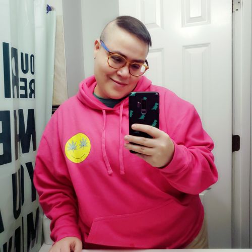Customer photo review of Hoodie Happy Face