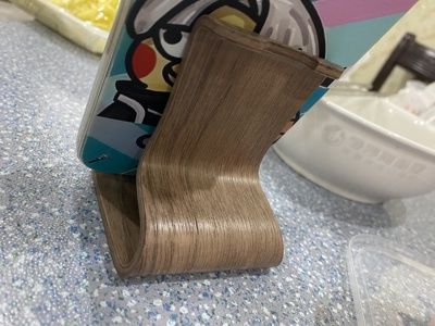 Customer photo review of Scandi Style Wooden iPhone Stand for Desk