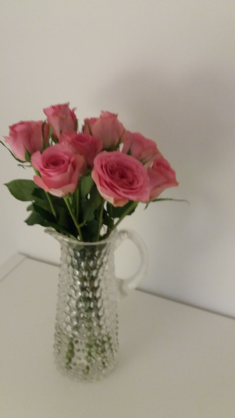 Customer photo review of Crystal Hobnail Jug Tall