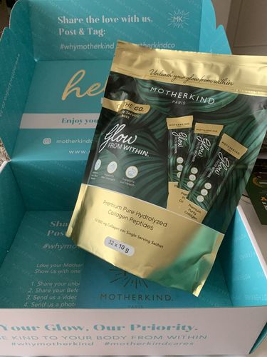 Customer photo review of Glow From Within Collagen Single Servings