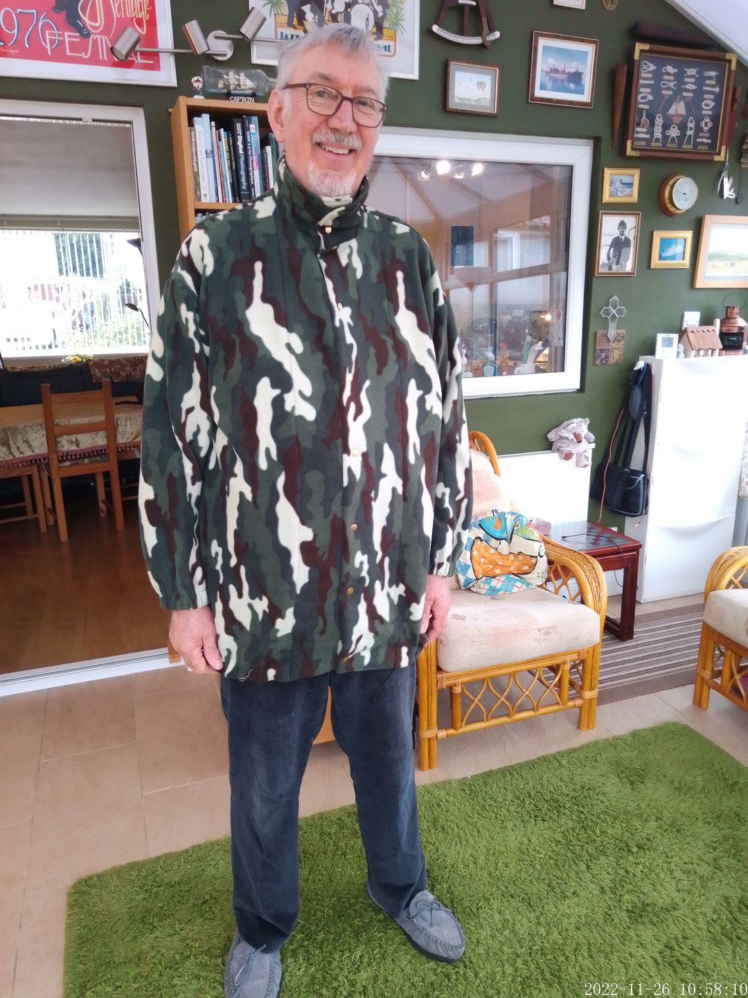 Customer photo review of Camo Anti Pill Polar Fleece Fabric
