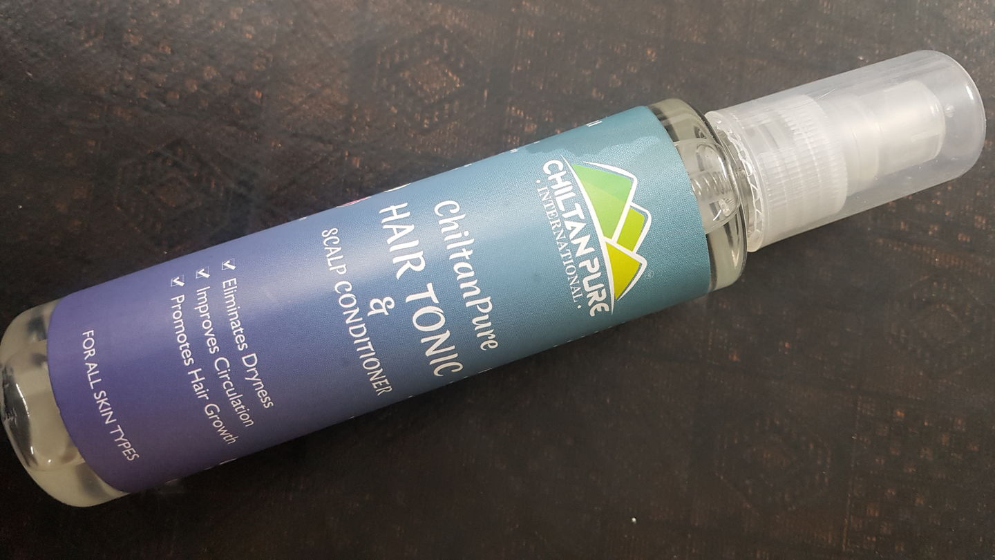 Customer photo review of Hair Tonic and Scalp Conditioner – Boosts Hair Growth, Reduces Dandruff & Itchiness 100ml