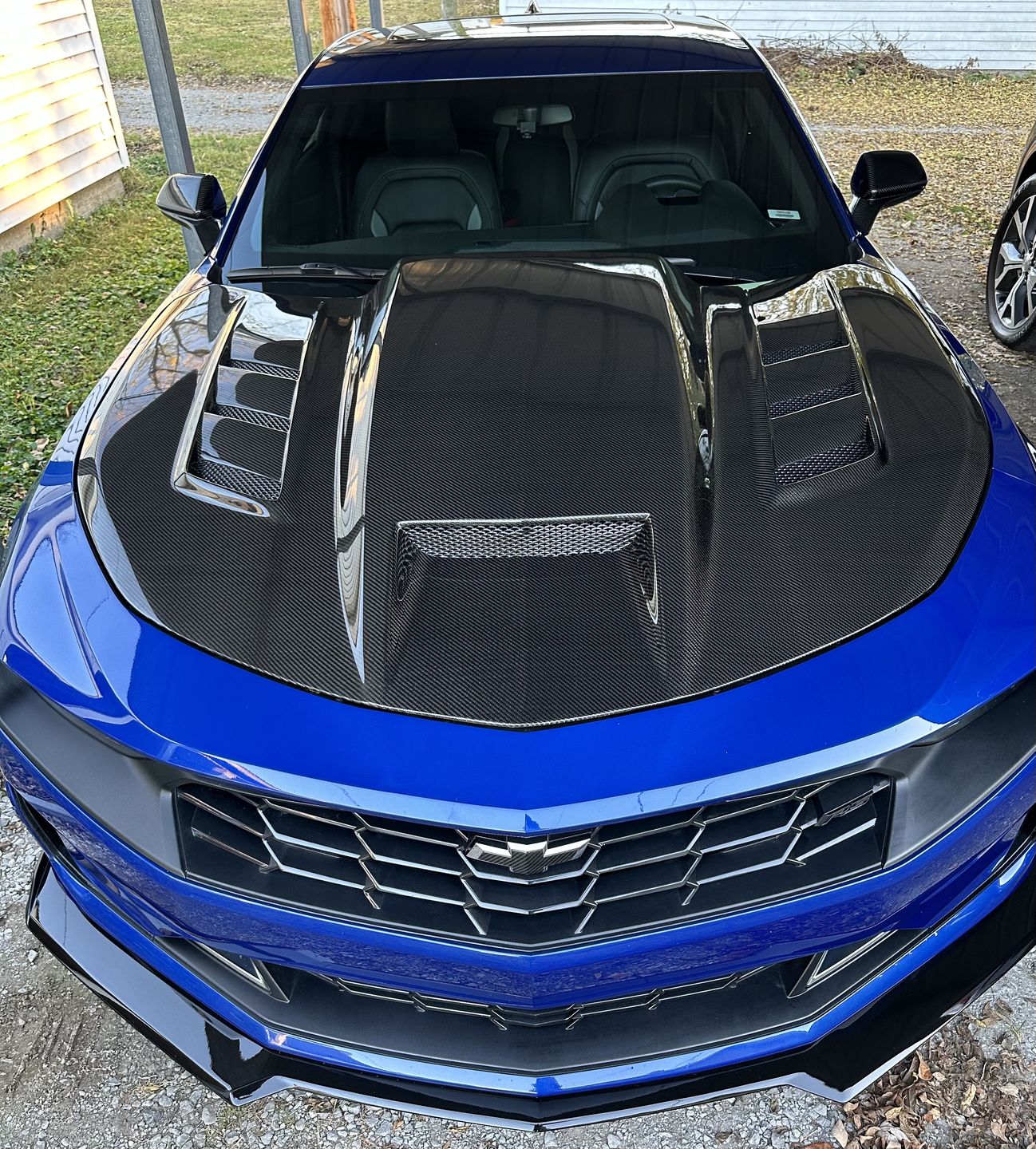 Customer photo review of Carbon Fiber Exterior Bow tie Cover For Chevy Camaro 2016-2023 (2pcs)